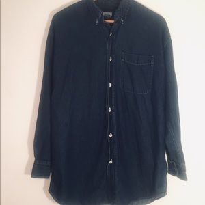 Men’s denim button down shirt